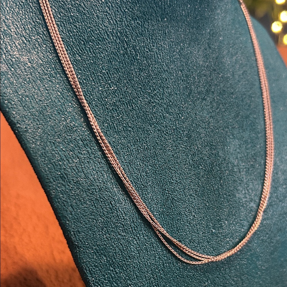 Silver Smooth Rope Necklace - Picture 3 of 6